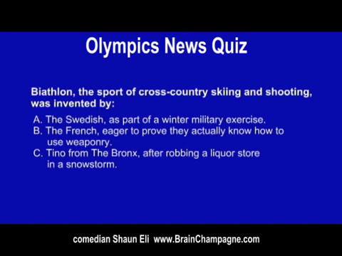 Olympics Comedy: Shaun Eli Breidbart Olympics News Quiz