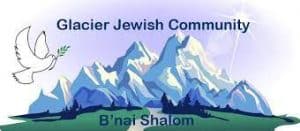 Glacier Jewish Community logo- mountains