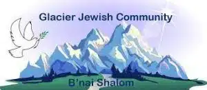 Glacier Jewish Community logo- mountains